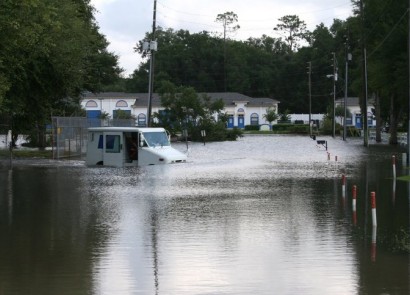 Flooded Residential Neighborhood